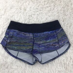 Lululemon Speed Up Short *2.5" Interconnect Blue Multi / True Navy
